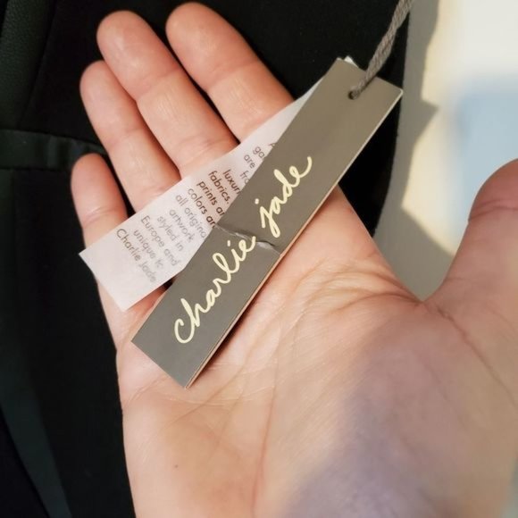 NWT! Bodycon Dress with Faux Leather Detail - Picture 4 of 5